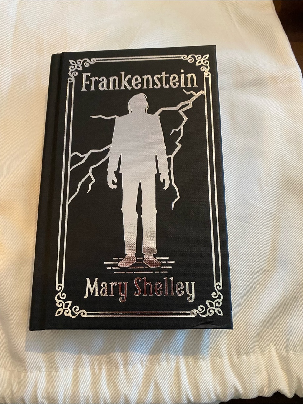 Frankenstein by Mary Shelley - Black & Silver Decorative Hardcover